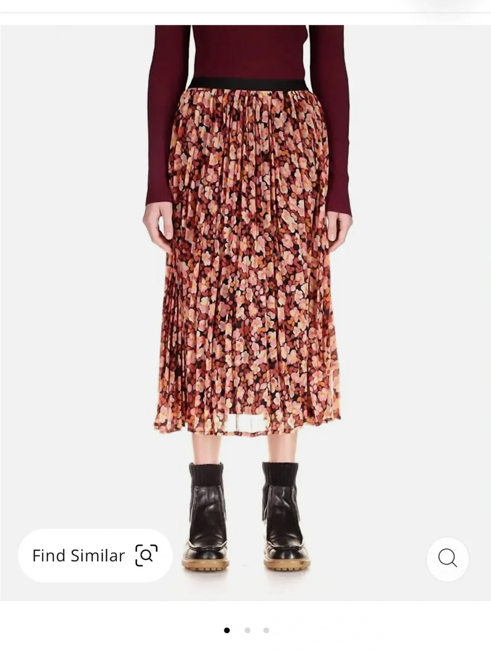 Sanctuary Pleated Boho Whimsical Midi Skirt (XL) - Picture 1 of 10